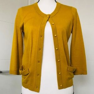 kate spade Wool/Cashmere Pocket Bow Cardigan